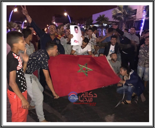 متضامنون مع حراك الريف و متيمون في حب الوطن يصطدمون في شارع الجديدة