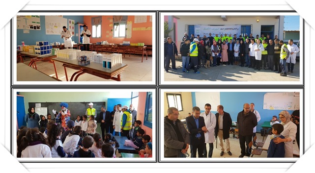 عمالة الجديدة تشرف على حملة طبية بالمدرسة الابتدائية أحمد السرغيني بتراب الجماعة القروية مولاي عبدالله