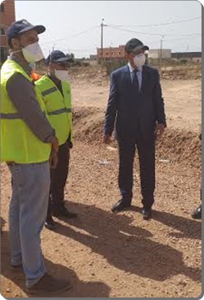 زاوية سيدي اسماعيل محطة زيارة عامل الجديدة لتفقد أشغال الطريق الوطنية