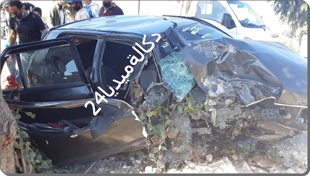بالصور حادثة سير خطيرة بين أزمور و اشتوكة