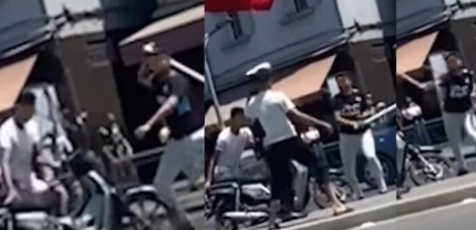 سارق الدراجة النارية و مهدد رجل الشرطة بقطعة حديدية بالبيضاء بين يدي امن الجديدة