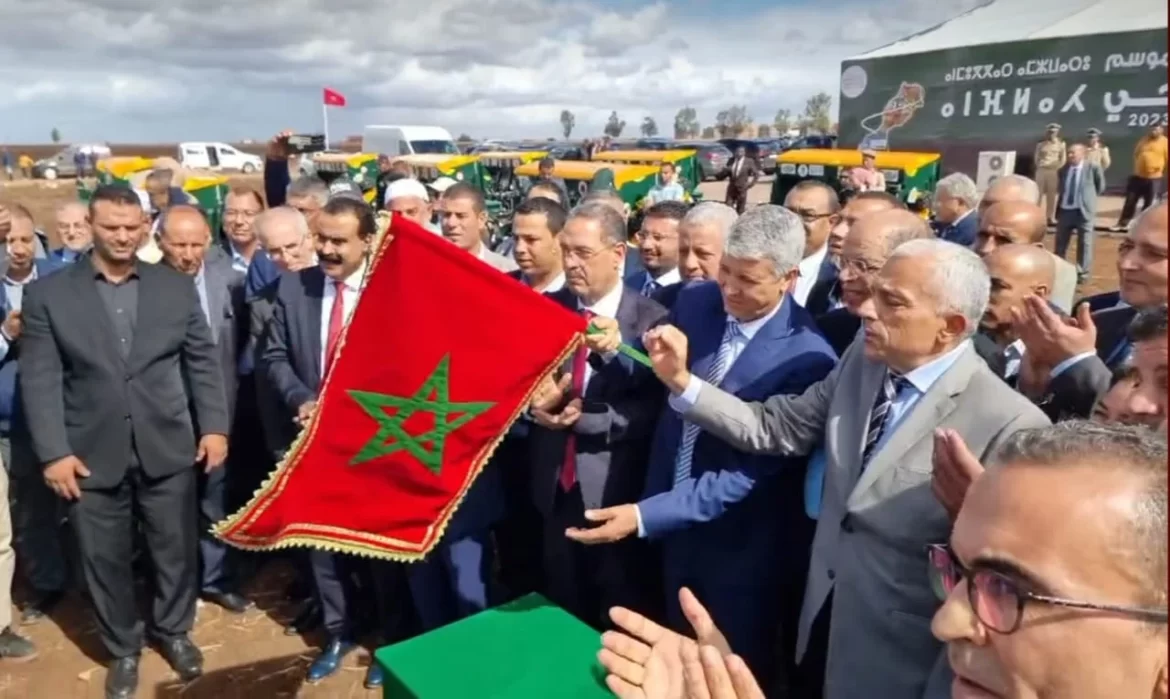 الانطلاقة الرسمية للموسم الفلاحي بجماعة سيدي محمد بن رحال تحت اشراف وزير الفلاحة محمد صديقي