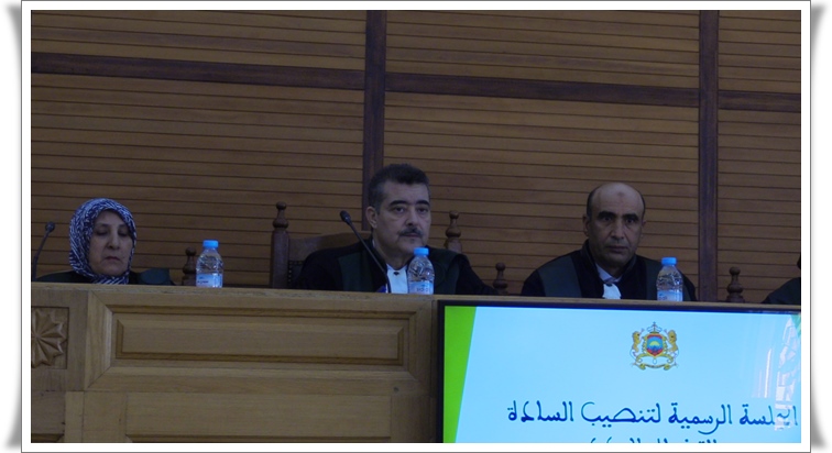 حفل تنصيب قضاة جدد بمحكمة الجديدة