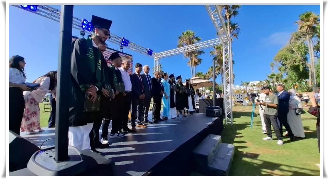 حفل تخرج الدفعة الخامسة عشرة للمدرسة الوطنية للتجارة والتسيير “ENCG” بفضاء أوسع يطل على شاطئ الحوزية 